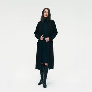 Naadam Luxe Merino Cashmere Tie Waist Wrap Coat
